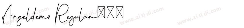 Angeldemo Regular字体转换